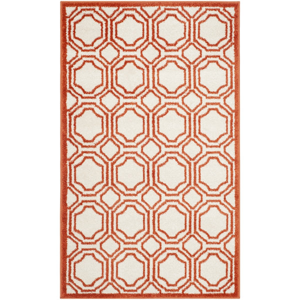 Safavieh Amherst 411 Power Loomed 67% Polypropylene 18% Fibrillated Polypropylene 8% Latex 7% Poly-cotton(warp) Rug AMT411F-3