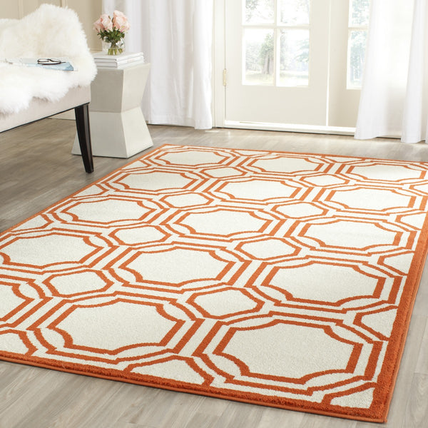 Safavieh Amherst 411 Power Loomed 67% Polypropylene 18% Fibrillated Polypropylene 8% Latex 7% Poly-cotton(warp) Rug AMT411F-29