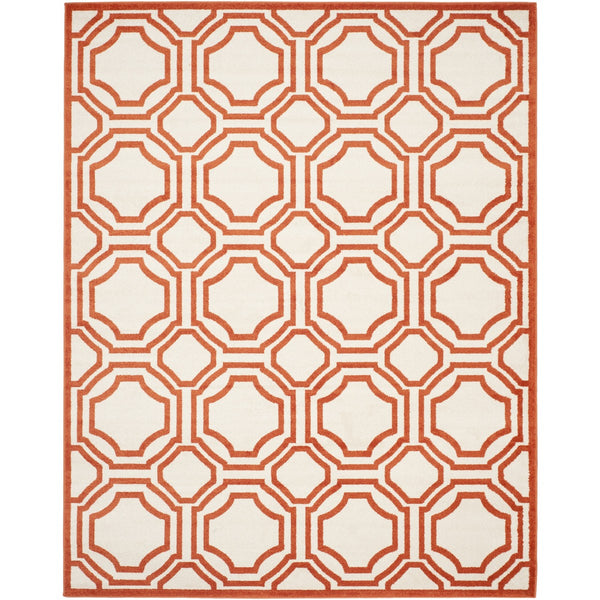 Safavieh Amherst 411 Power Loomed 67% Polypropylene 18% Fibrillated Polypropylene 8% Latex 7% Poly-cotton(warp) Rug AMT411F-29