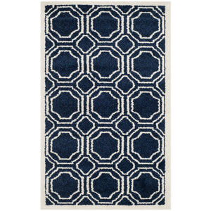 Safavieh Amherst 411 Power Loomed 67% Polypropylene 18% Fibrillated Polypropylene 8% Latex 7% Poly-cotton(warp) Rug AMT411P-29