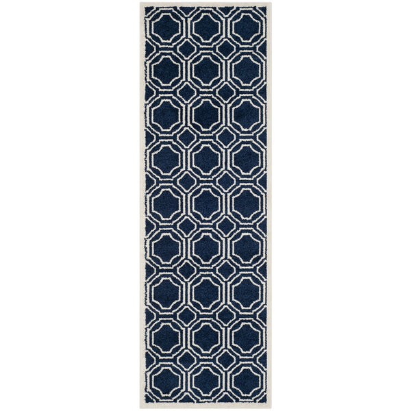 Safavieh Amherst 411 Power Loomed 67% Polypropylene 18% Fibrillated Polypropylene 8% Latex 7% Poly-cotton(warp) Rug AMT411P-29