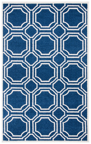 Safavieh Amherst 411 Power Loomed 67% Polypropylene 18% Fibrillated Polypropylene 8% Latex 7% Poly-cotton(warp) Rug AMT411P-29
