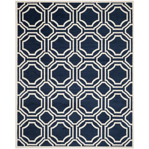 Safavieh Amherst 411 Power Loomed 67% Polypropylene 18% Fibrillated Polypropylene 8% Latex 7% Poly-cotton(warp) Rug AMT411P-29