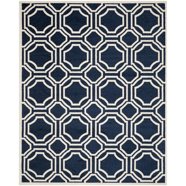 Safavieh Amherst 411 Power Loomed 67% Polypropylene 18% Fibrillated Polypropylene 8% Latex 7% Poly-cotton(warp) Rug AMT411P-29