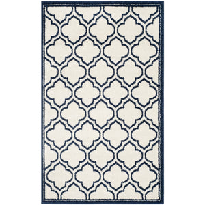 Safavieh Amherst 412 Power Loomed 67% Polypropylene 18% Fibrillated Polypropylene 8% Latex 7% Poly-cotton(warp) Rug AMT412M-3