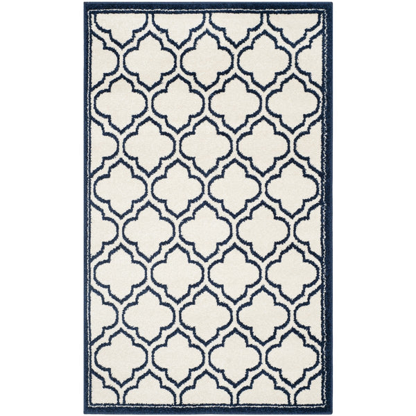 Safavieh Amherst 412 Power Loomed 67% Polypropylene 18% Fibrillated Polypropylene 8% Latex 7% Poly-cotton(warp) Rug AMT412M-3