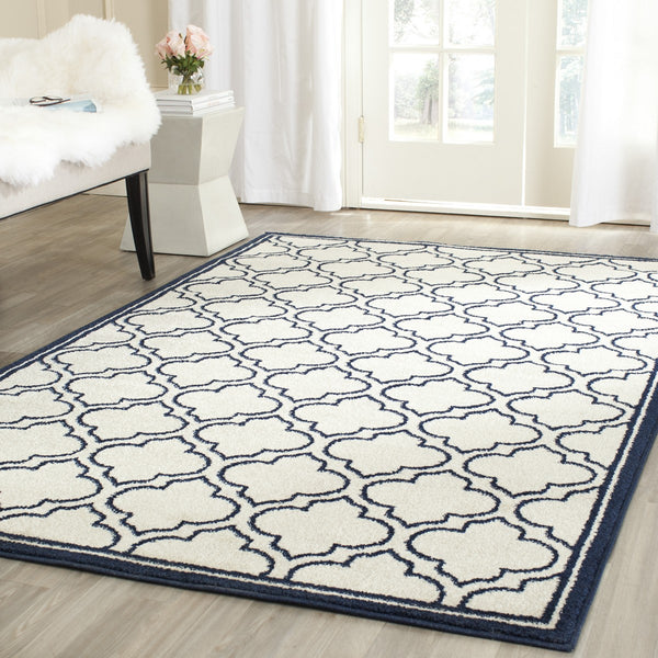 Safavieh Amherst 412 Power Loomed 67% Polypropylene 18% Fibrillated Polypropylene 8% Latex 7% Poly-cotton(warp) Rug AMT412M-29