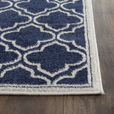 Safavieh Amherst 412 Power Loomed 67% Polypropylene 18% Fibrillated Polypropylene 8% Latex 7% Poly-cotton(warp) Rug AMT412P-3