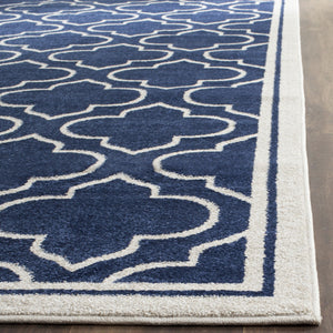 Safavieh Amherst 412 Power Loomed 67% Polypropylene 18% Fibrillated Polypropylene 8% Latex 7% Poly-cotton(warp) Rug AMT412P-3