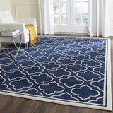 Safavieh Amherst 412 Power Loomed 67% Polypropylene 18% Fibrillated Polypropylene 8% Latex 7% Poly-cotton(warp) Rug AMT412P-3