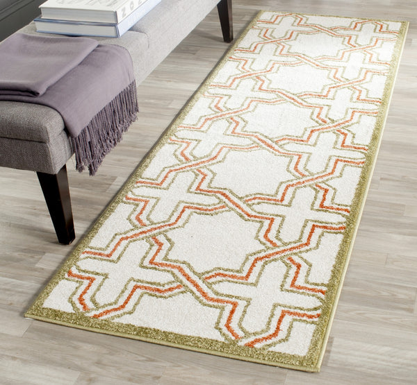 Safavieh Amherst 413 Power Loomed 67% Polypropylene 18% Fibrillated Polypropylene 8% Latex 7% Poly-cotton(warp) Rug AMT413A-27