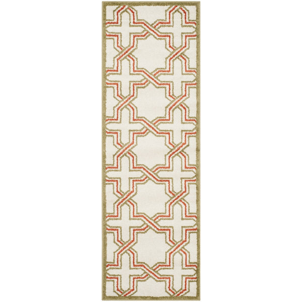 Safavieh Amherst 413 Power Loomed 67% Polypropylene 18% Fibrillated Polypropylene 8% Latex 7% Poly-cotton(warp) Rug AMT413A-27