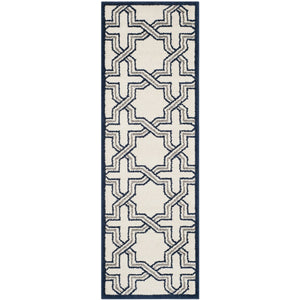 Safavieh Amherst 413 Power Loomed 67% Polypropylene 18% Fibrillated Polypropylene 8% Latex 7% Poly-cotton(warp) Rug AMT413M-27