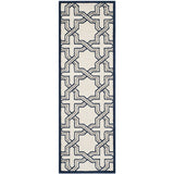 Safavieh Amherst 413 Power Loomed 67% Polypropylene 18% Fibrillated Polypropylene 8% Latex 7% Poly-cotton(warp) Rug AMT413M-27