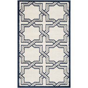 Safavieh Amherst 413 Power Loomed 67% Polypropylene 18% Fibrillated Polypropylene 8% Latex 7% Poly-cotton(warp) Rug AMT413M-3
