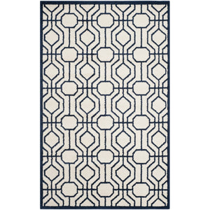 Safavieh Amherst 416 Power Loomed 67% Polypropylene 18% Fibrillated Polypropylene 8% Latex 7% Poly-cotton(warp) Rug AMT416M-9