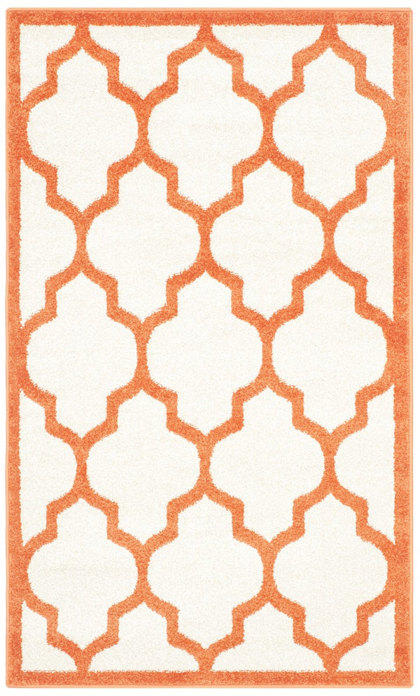 Safavieh Amherst 420 Power Loomed 67% Polypropylene 18% Fibrillated Polypropylene 8% Latex 7% Poly-cotton(warp) Rug AMT420F-3