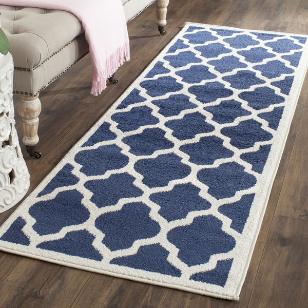 Safavieh Amherst 420 Power Loomed 67% Polypropylene 18% Fibrillated Polypropylene 8% Latex 7% Poly-cotton(warp) Rug AMT420P-29