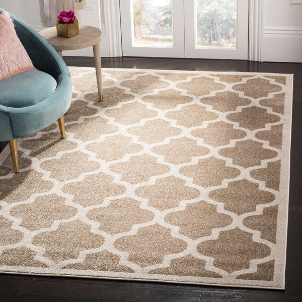 Safavieh Amherst 420 Power Loomed 67% Polypropylene 18% Fibrillated Polypropylene 8% Latex 7% Poly-cotton(warp) Rug AMT420S-5R