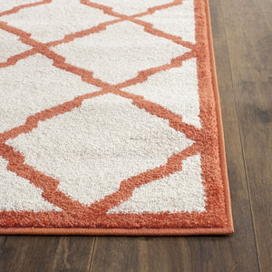 Safavieh Amherst 421 Power Loomed 67% Polypropylene 18% Fibrillated Polypropylene 8% Latex 7% Poly-cotton(warp) Rug AMT421F-3
