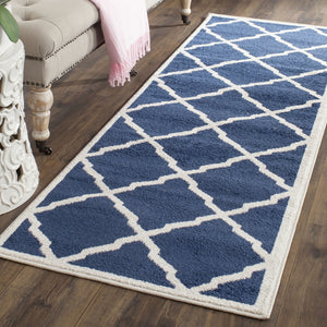 Safavieh Amherst 421 Power Loomed 67% Polypropylene 18% Fibrillated Polypropylene 8% Latex 7% Poly-cotton(warp) Rug AMT421P-29