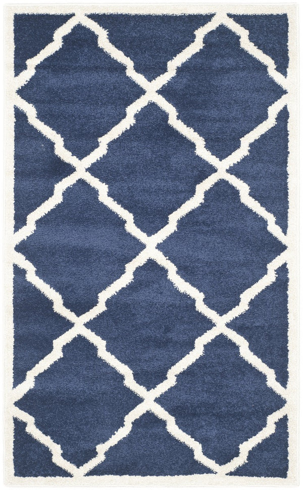 Safavieh Amherst 421 Power Loomed 67% Polypropylene 18% Fibrillated Polypropylene 8% Latex 7% Poly-cotton(warp) Rug AMT421P-3