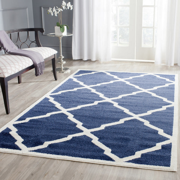 Safavieh Amherst 421 Power Loomed 67% Polypropylene 18% Fibrillated Polypropylene 8% Latex 7% Poly-cotton(warp) Rug AMT421P-29
