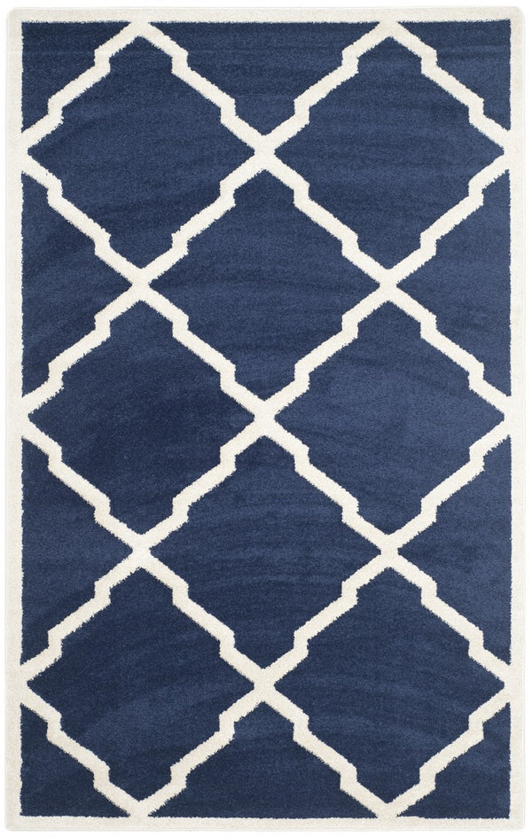 Safavieh Amherst 421 Power Loomed 67% Polypropylene 18% Fibrillated Polypropylene 8% Latex 7% Poly-cotton(warp) Rug AMT421P-29