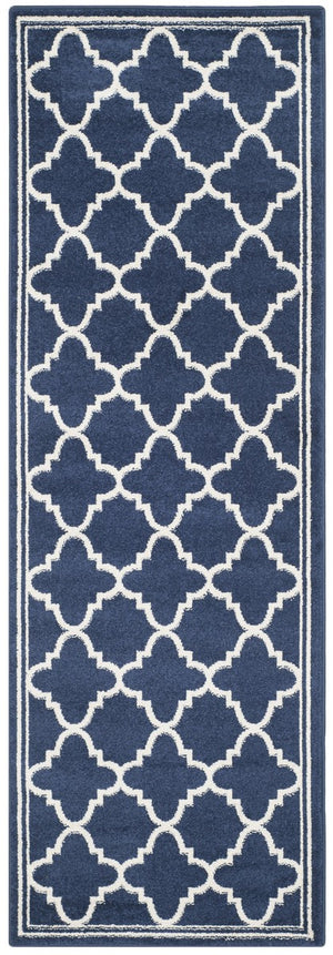 Safavieh Amherst 422 Power Loomed 65.6% Polypropylene 21% Fibrillated Polypropylene 5.9% Latex (SBR (50% Water/50% Latex))7.2% Poly-cotton(warp) Contemporary Rug AMT422P-8SQ