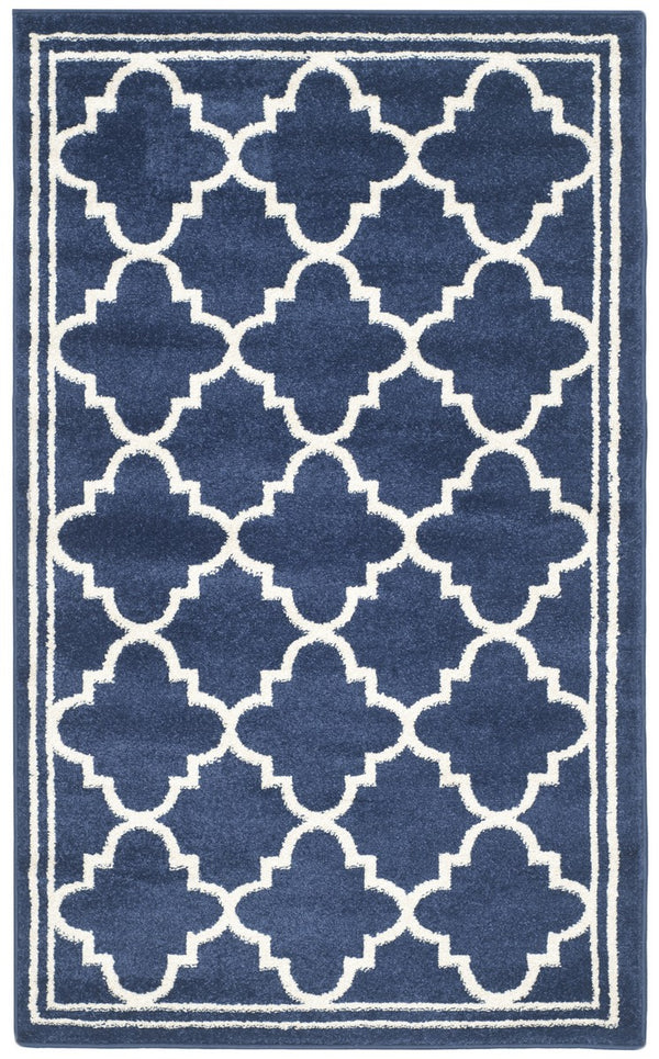 Safavieh Amherst 422 Power Loomed 65.6% Polypropylene 21% Fibrillated Polypropylene 5.9% Latex (SBR (50% Water/50% Latex))7.2% Poly-cotton(warp) Contemporary Rug AMT422P-8SQ