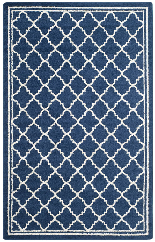 Safavieh Amherst 422 Power Loomed 65.6% Polypropylene 21% Fibrillated Polypropylene 5.9% Latex (SBR (50% Water/50% Latex))7.2% Poly-cotton(warp) Contemporary Rug AMT422P-8SQ
