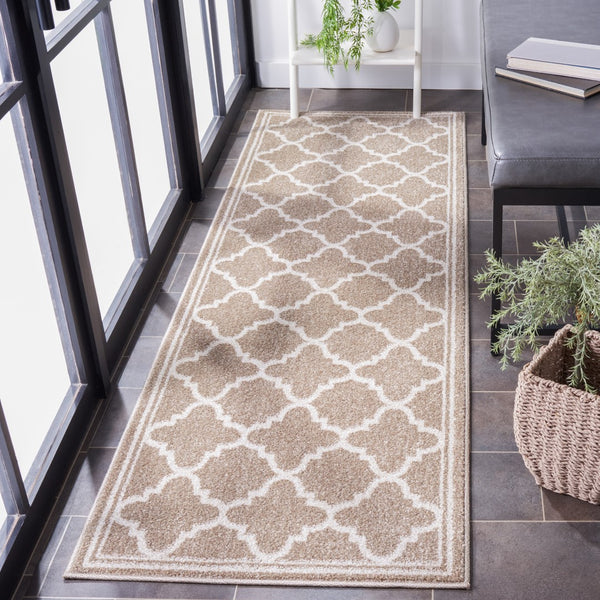 Safavieh Amherst 422 Power Loomed 65.6% Polypropylene 21% Fibrillated Polypropylene 5.9% Latex (SBR (50% Water/50% Latex))7.2% Poly-cotton(warp) Contemporary Rug AMT422S-8SQ