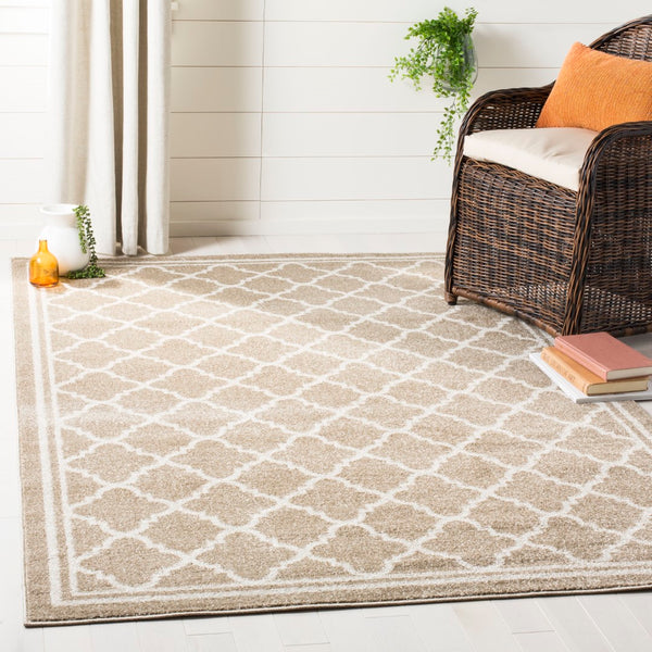 Safavieh Amherst 422 Power Loomed 65.6% Polypropylene 21% Fibrillated Polypropylene 5.9% Latex (SBR (50% Water/50% Latex))7.2% Poly-cotton(warp) Contemporary Rug AMT422S-8SQ