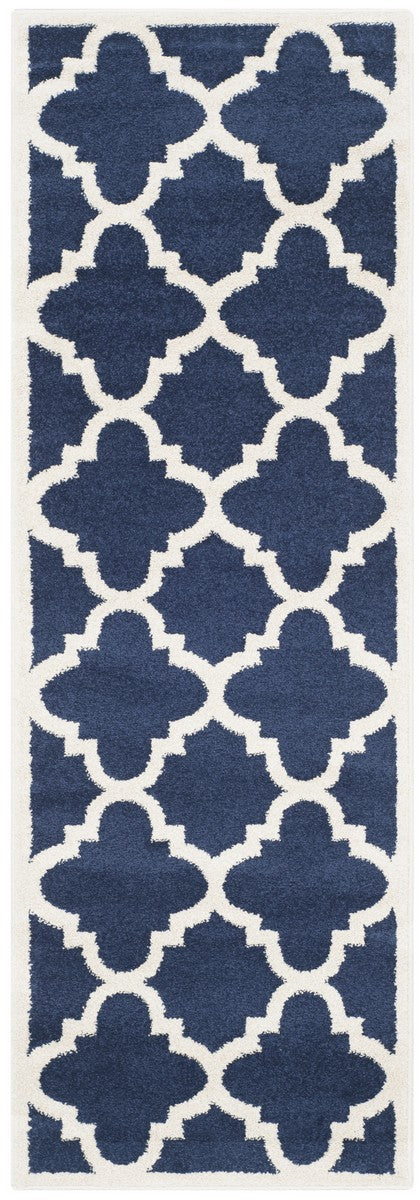 Safavieh Amherst 423 Power Loomed 67% Polypropylene 18% Fibrillated Polypropylene 8% Latex 7% Poly-cotton(warp) Rug AMT423P-3