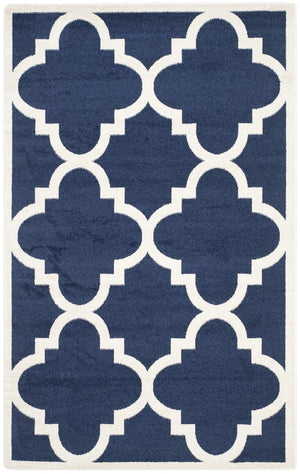 Safavieh Amherst 423 Power Loomed 67% Polypropylene 18% Fibrillated Polypropylene 8% Latex 7% Poly-cotton(warp) Rug AMT423P-3