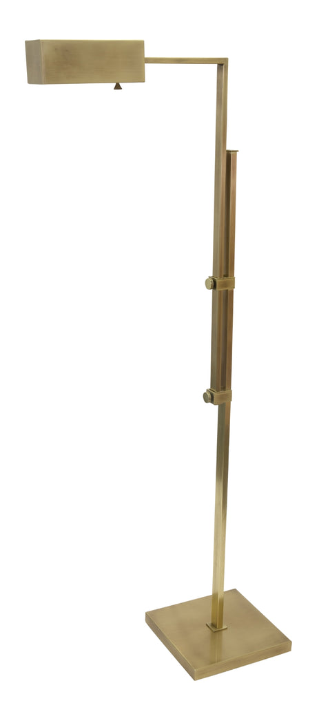 Andover Adjustable Floor Lamp in Antique Brass