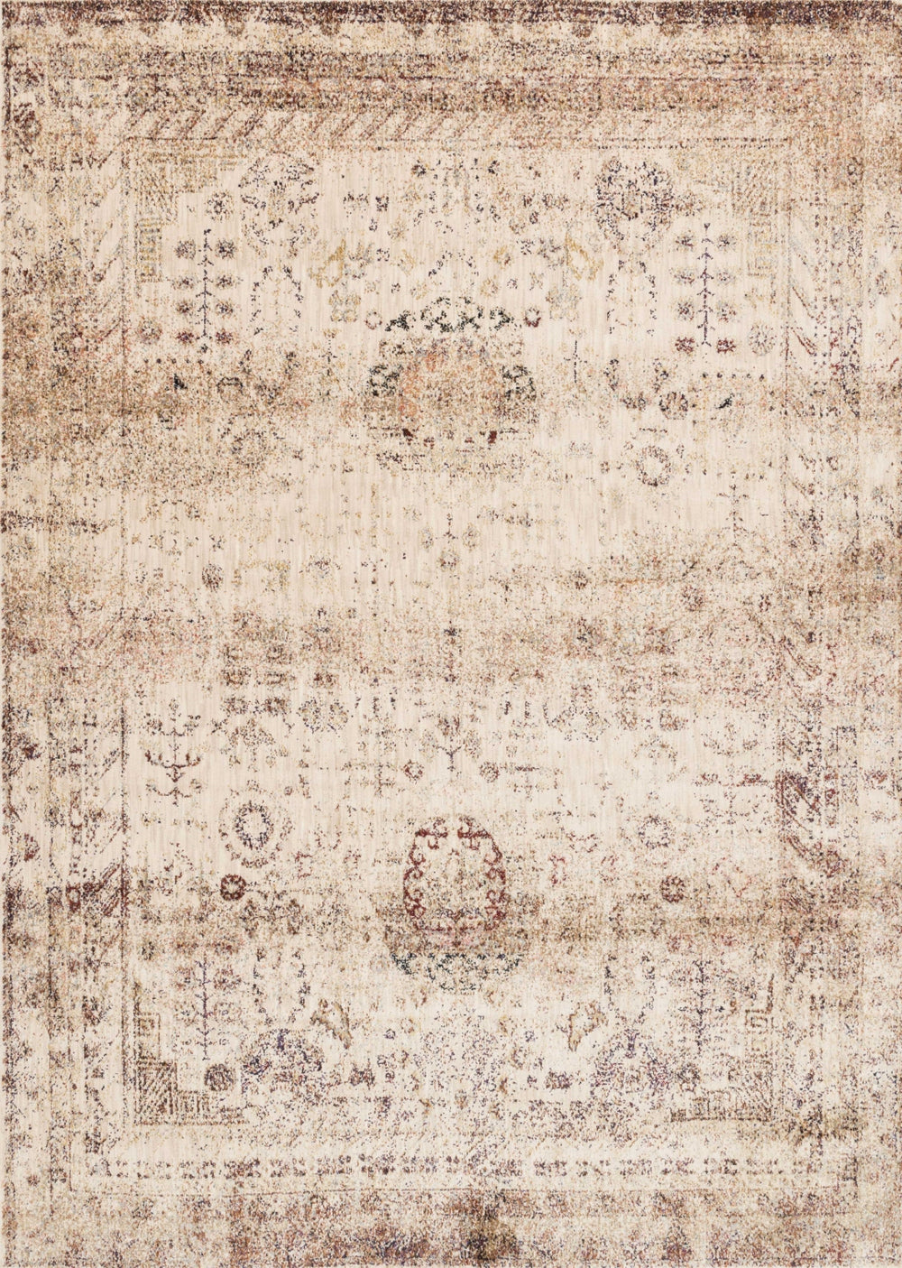 Loloi Anastasia AF-01 75% Polypropylene, 25% Polyester Power Loomed Transitional Rug ANASAF-01IVMLD0I0