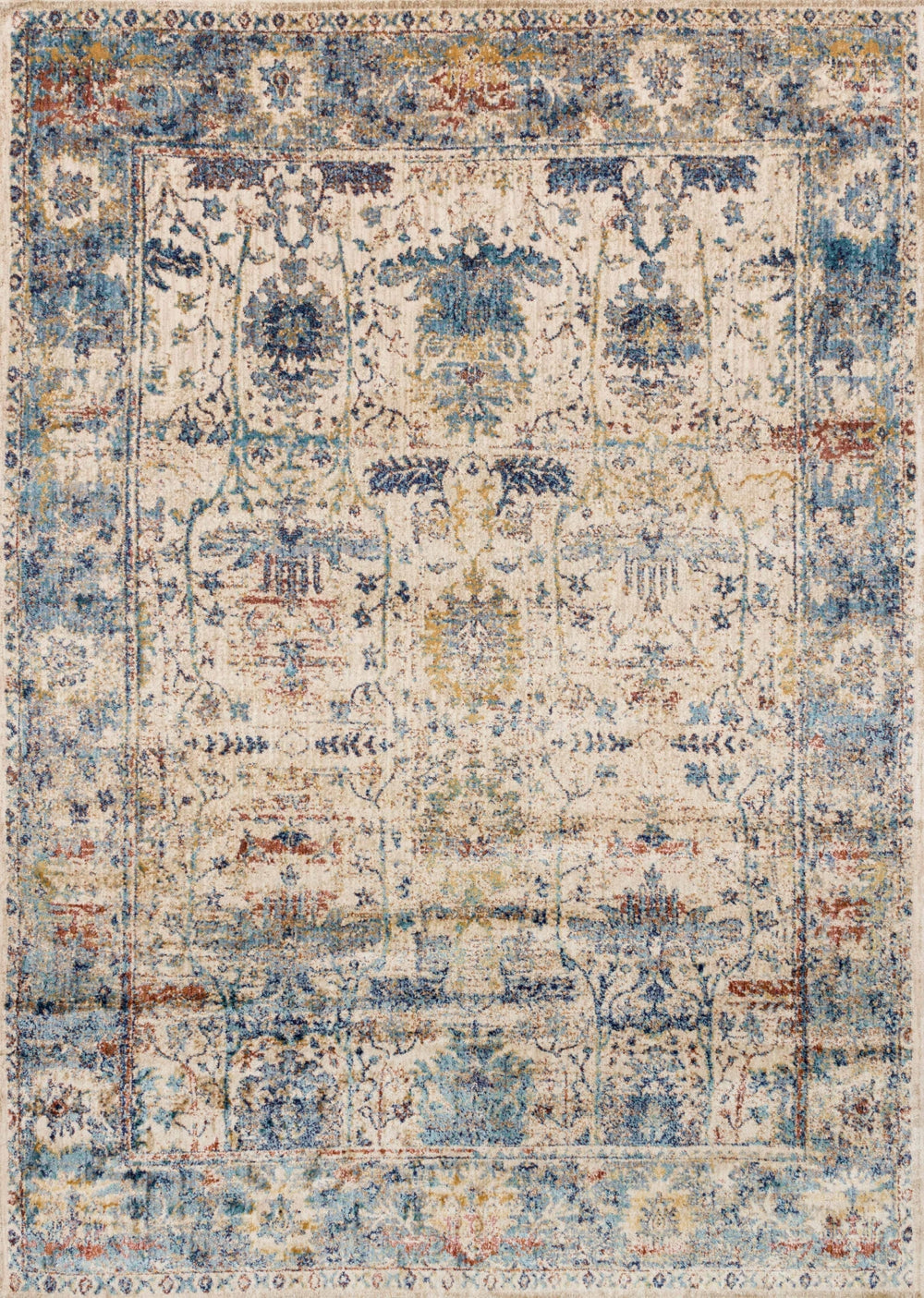 Loloi Anastasia AF-07 75% Polypropylene, 25% Polyester Power Loomed Transitional Rug ANASAF-07SALBD0I0