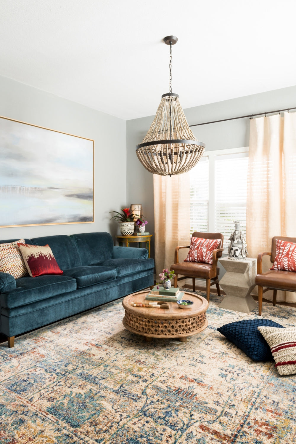 Loloi Anastasia AF-07 75% Polypropylene, 25% Polyester Power Loomed Transitional Rug ANASAF-07SALBD0I0