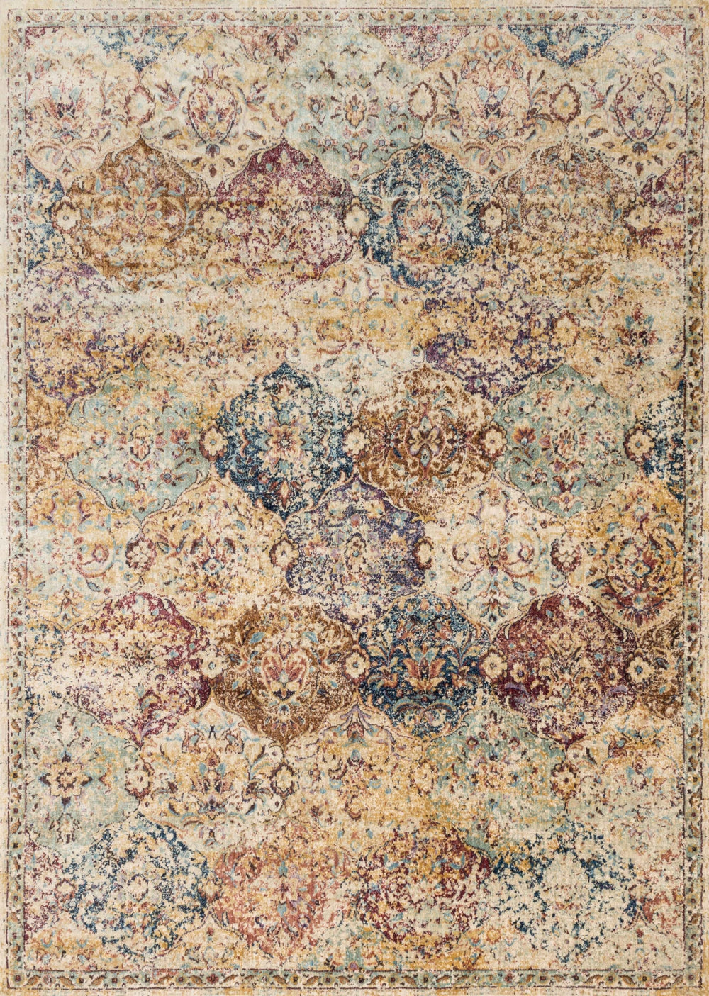 Loloi Anastasia AF-12 75% Polypropylene, 25% Polyester Power Loomed Transitional Rug ANASAF-12IVMLD0I0