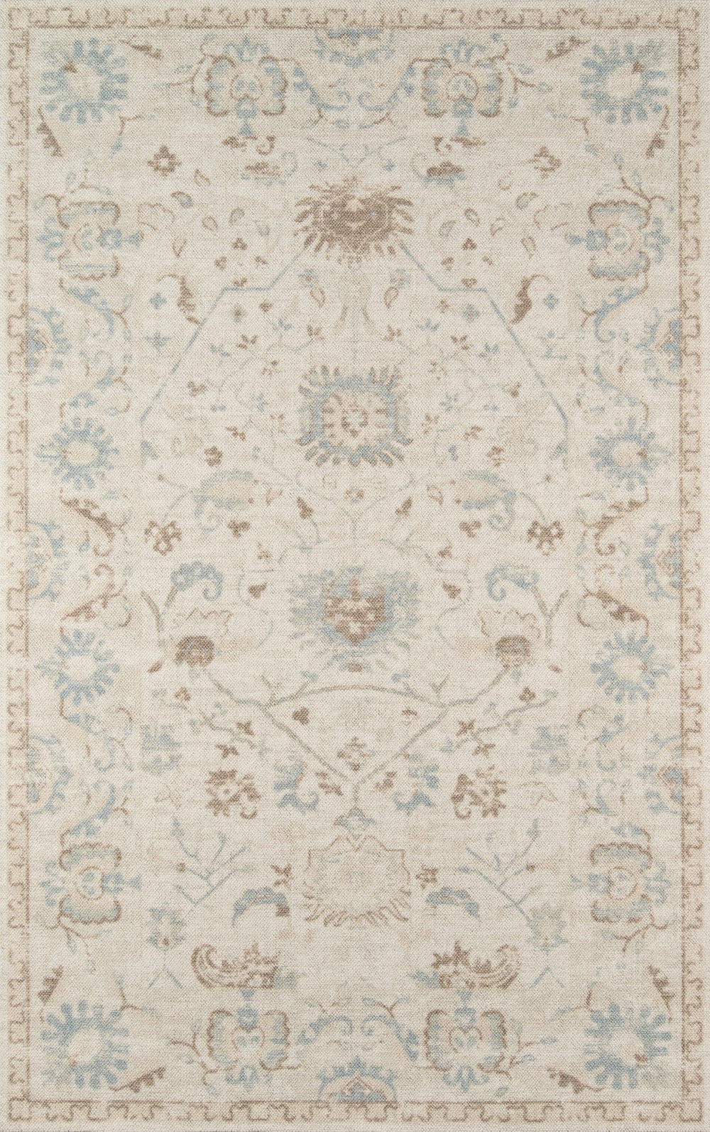 Momeni Anatolia ANA-5 Machine Made Traditional Oriental Indoor Area Rug Beige 9'9" x 12'6" ANATOANA-5BGE99C6