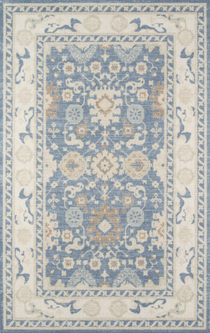 Momeni Anatolia ANA-7 Machine Made Traditional Oriental Indoor Area Rug Light Blue 9'9" x 12'6" ANATOANA-7LBL99C6