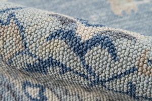 Momeni Anatolia ANA-9 Machine Made Traditional Medallion Indoor Area Rug Blue 9'9" x 12'6" ANATOANA-9BLU99C6