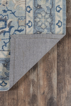 Momeni Anatolia ANA-9 Machine Made Traditional Medallion Indoor Area Rug Blue 9'9" x 12'6" ANATOANA-9BLU99C6