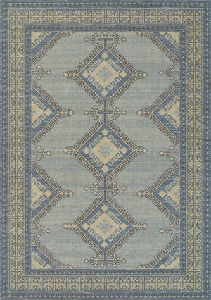 Momeni Anatolia ANA10 Machine Made Traditional Medallion Indoor Area Rug Blue 9'9" x 12'6" ANATOANA10BLU99C6