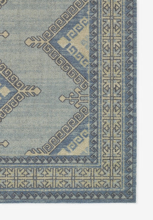 Momeni Anatolia ANA10 Machine Made Traditional Medallion Indoor Area Rug Blue 9'9" x 12'6" ANATOANA10BLU99C6