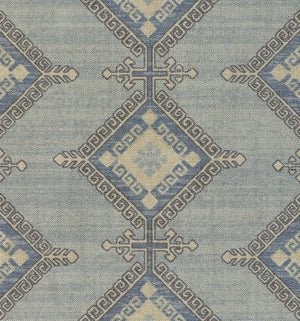 Momeni Anatolia ANA10 Machine Made Traditional Medallion Indoor Area Rug Blue 9'9" x 12'6" ANATOANA10BLU99C6