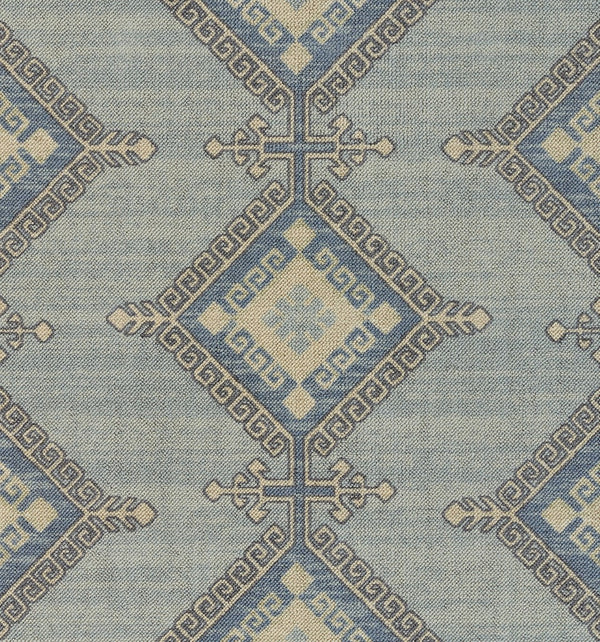 Momeni Anatolia ANA10 Machine Made Traditional Medallion Indoor Area Rug Blue 9'9" x 12'6" ANATOANA10BLU99C6