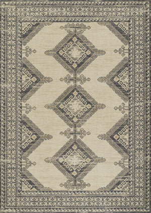 Momeni Anatolia ANA10 Machine Made Traditional Medallion Indoor Area Rug Charcoal 9'9" x 12'6" ANATOANA10CHR99C6