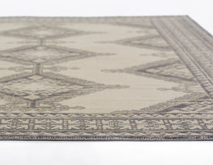 Momeni Anatolia ANA10 Machine Made Traditional Medallion Indoor Area Rug Charcoal 9'9" x 12'6" ANATOANA10CHR99C6